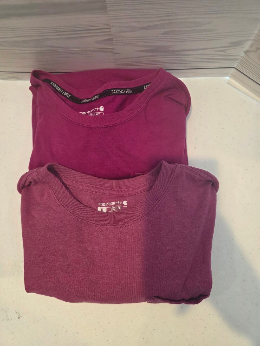 Carhartt T-Shirt Lot of Of 2 Pink Women's Size XL